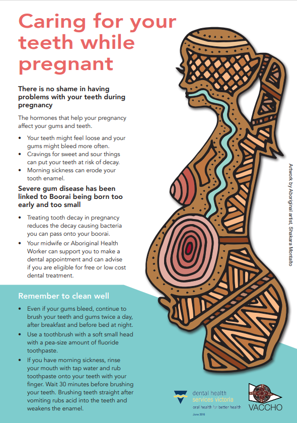Caring for your teeth while pregnant fact sheet