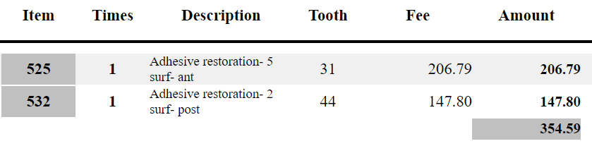 example of proposed treatment plan